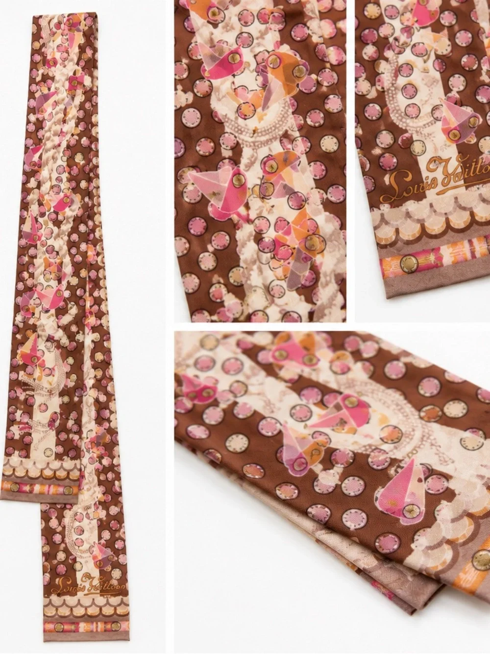 Authentic Louis Vuitton Silk Twilly